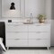 Manhattan Comfort Granville 55.07 Double Wide Dresser in White DR-5031 - alternate 8